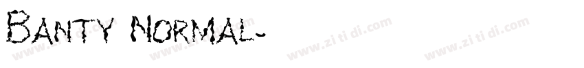 Banty Normal字体转换